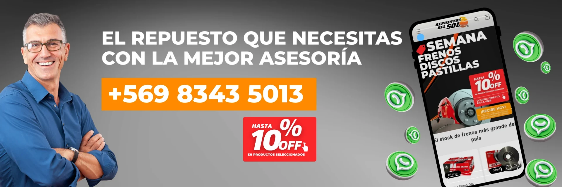El repuesto que necesitas con la mejor asesoría — +569 8343 5013
